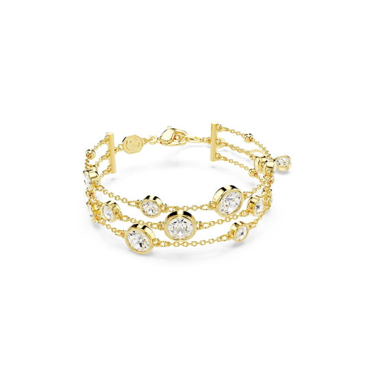 Pulsera ancha Imber, Talla redonda, Baño tono oro