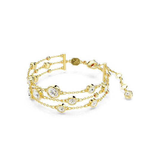 Pulsera ancha Imber, Talla redonda, Baño tono oro