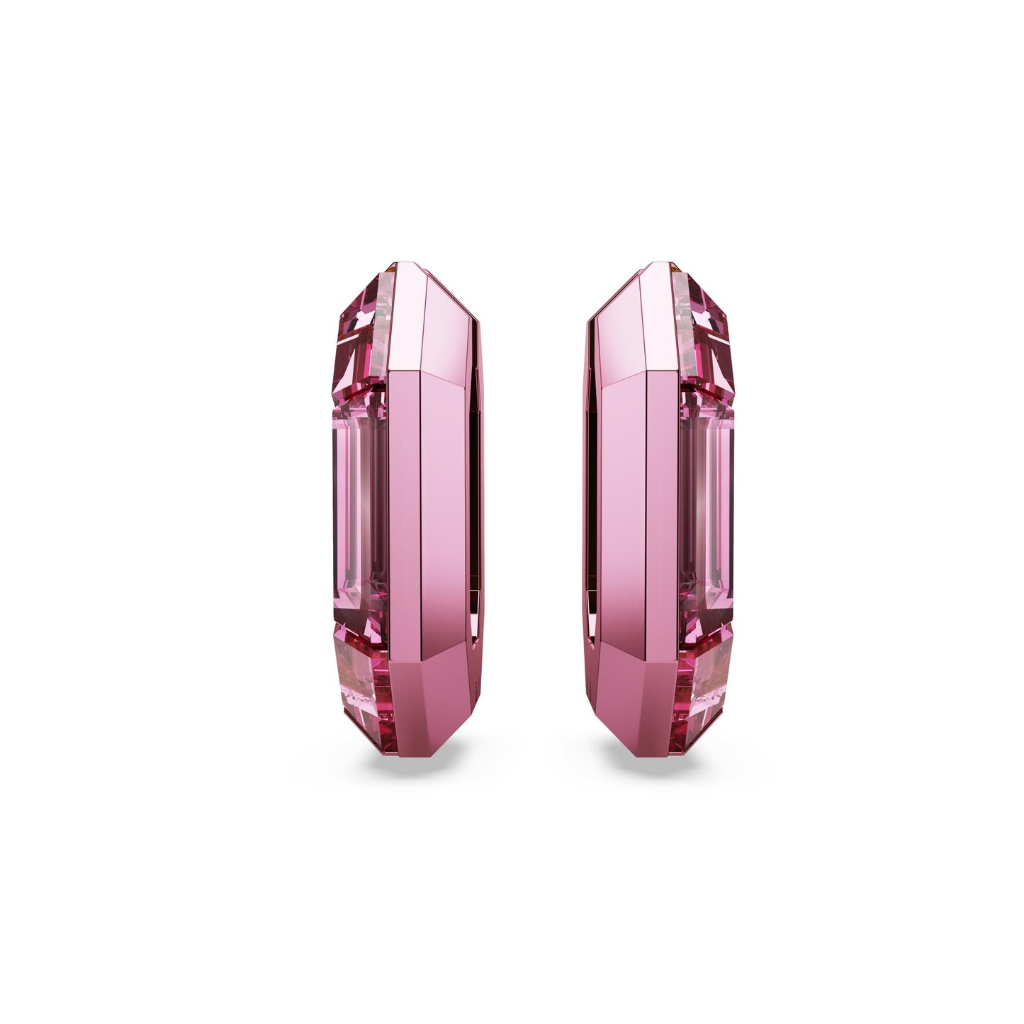 Pendientes de aro Lucent, Forma octagonal, Pequeños, Rosas