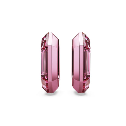 Pendientes de aro Lucent, Forma octagonal, Pequeños, Rosas