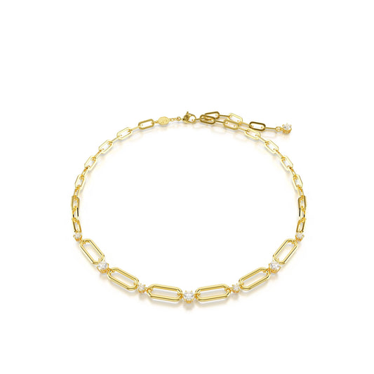 Collar Constella Blanco, Baño tono oro