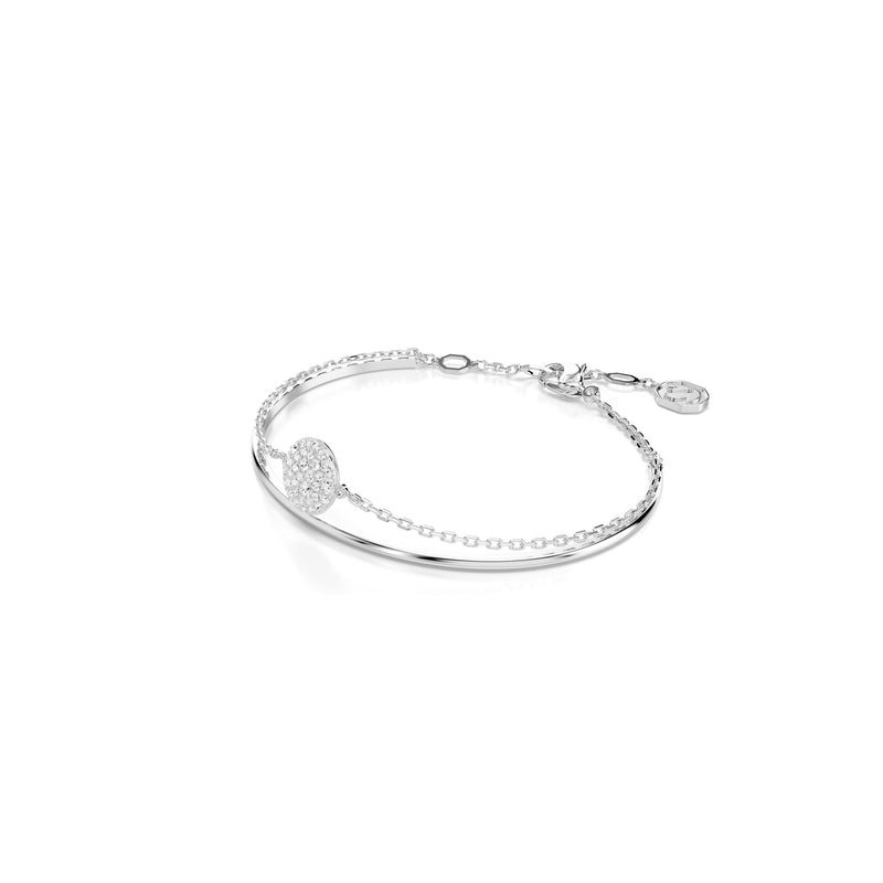 Brazalete Meteora, Blanco, Baño de rodio