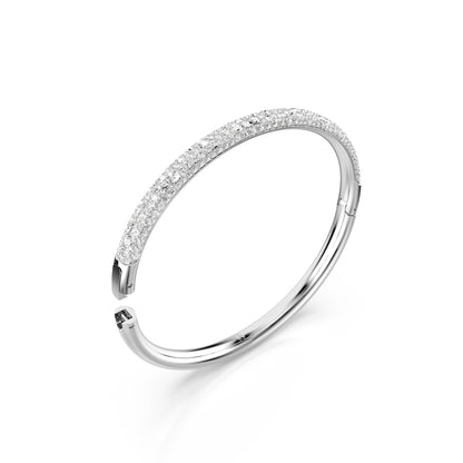 Brazalete Sublima, Pavé nieve, Blanco, Baño de rodio