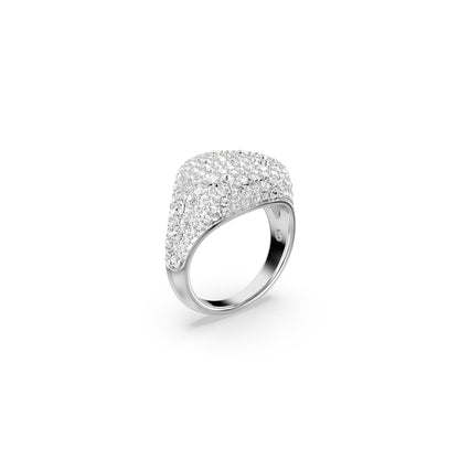 Anillo de cóctel Sublima, Blanco, Baño de rodio