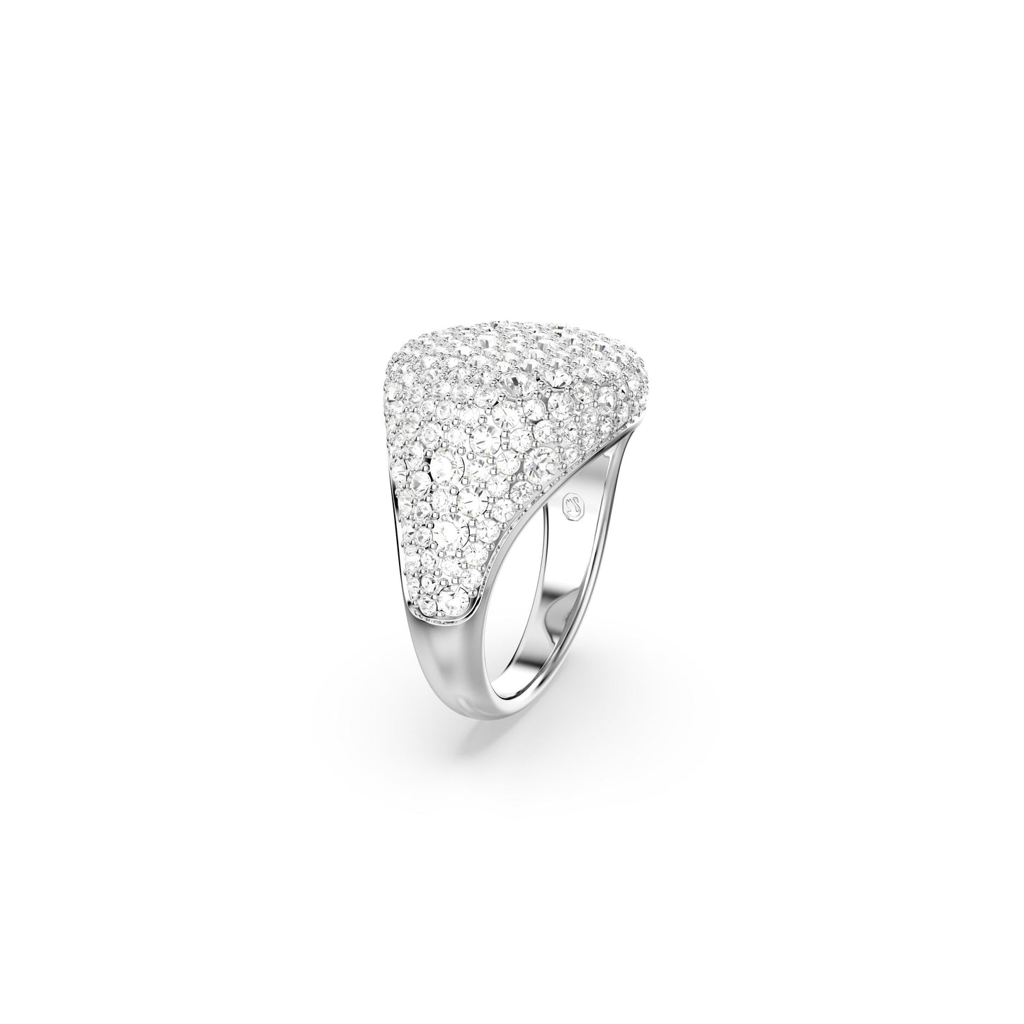 Anillo de cóctel Sublima, Blanco, Baño de rodio