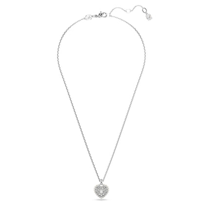 Colgante Hyperbola, Corazón, Blanco, Baño de rodio