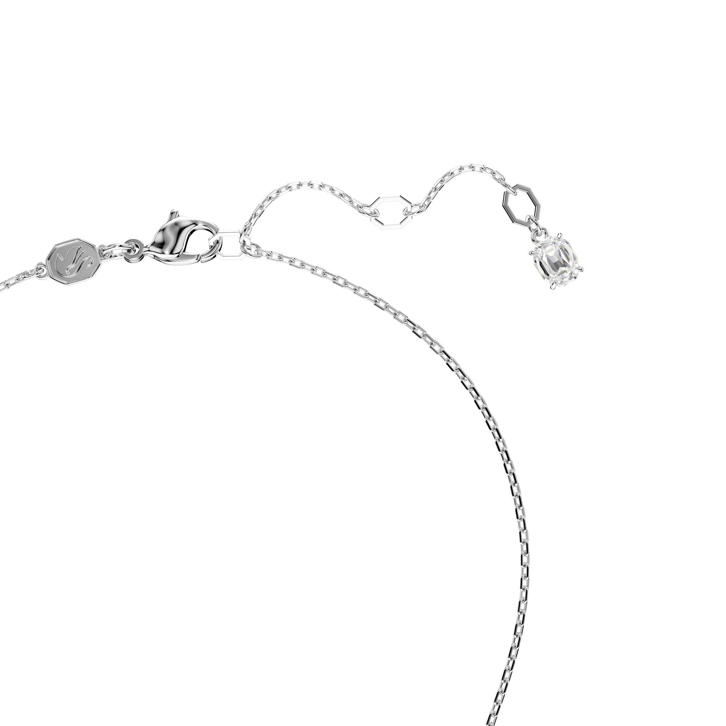Colgante Hyperbola, Corazón, Blanco, Baño de rodio