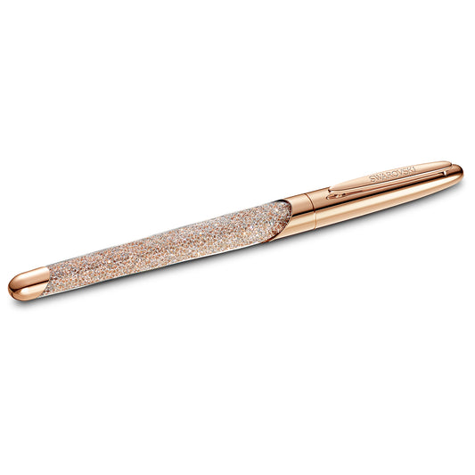BOLÍGRAFO ROLLERBALL CRYSTALLINE NOVA, TONO ORO ROSA, BAÑO TONO ORO ROSA