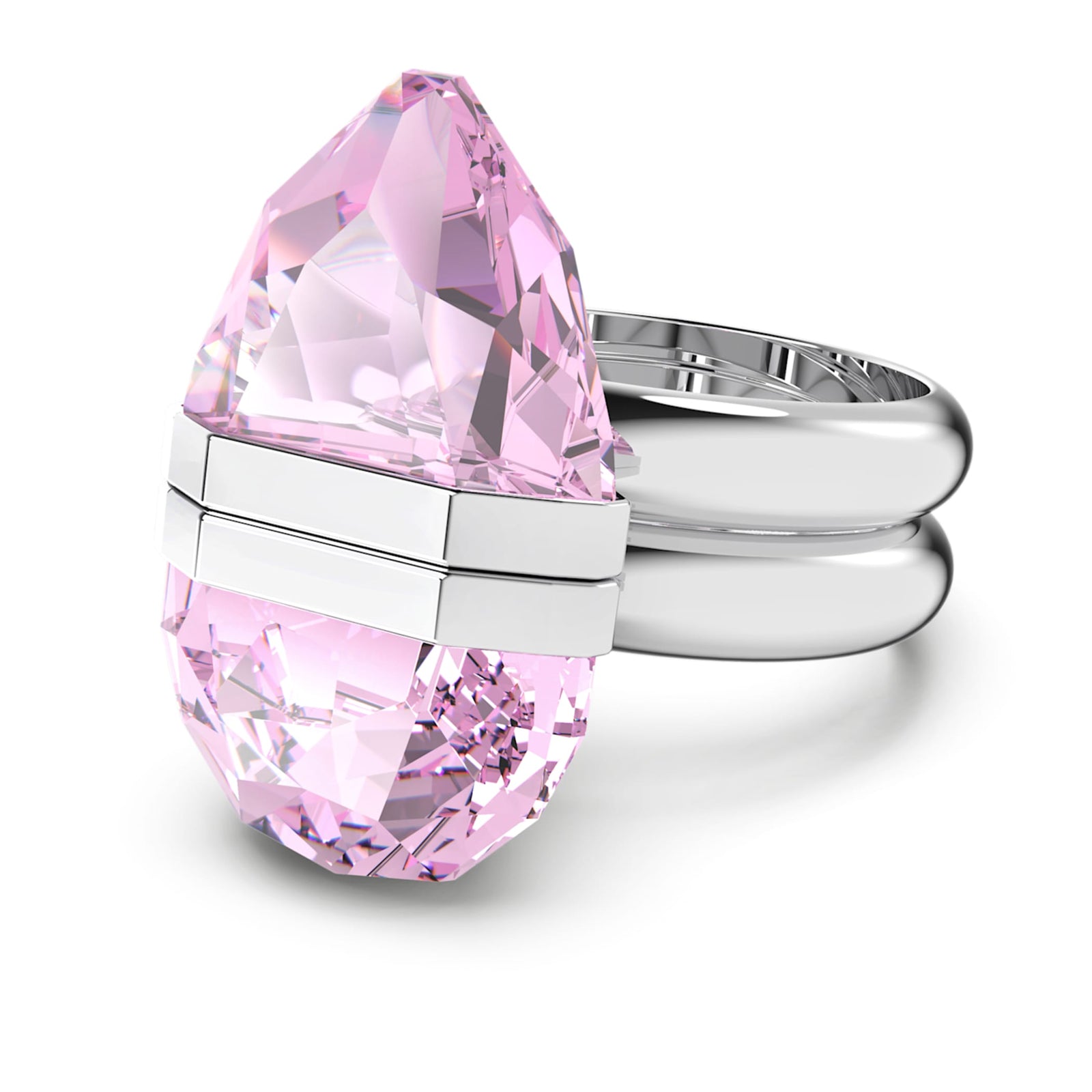 Anillo Lucent Magnetic Rosa Bano de rodio Swarovski Panama