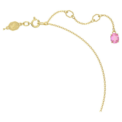 Colgante Idyllia Flor, Pequeño, Rosa, Baño tono oro