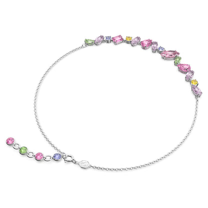 Collar Gema Tallas mixtas, Multicolor, Baño de rodio