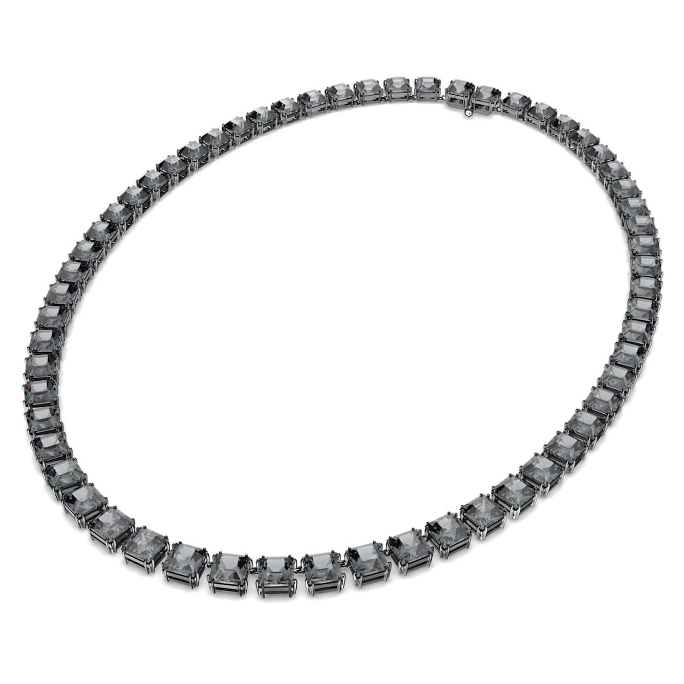 Collar Millenia Talla cuadrada, Gris, Baño de rutenio