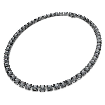 Collar Millenia Talla cuadrada, Gris, Baño de rutenio