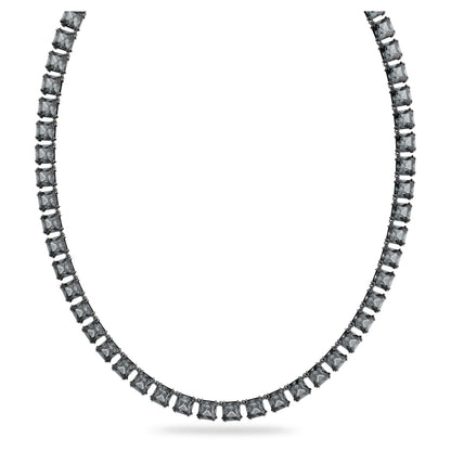 Collar Millenia Talla cuadrada, Gris, Baño de rutenio