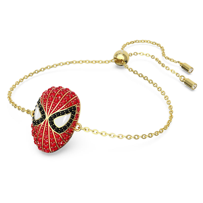 Pulsera Spider-Man © MARVEL Roja, Baño tono oro