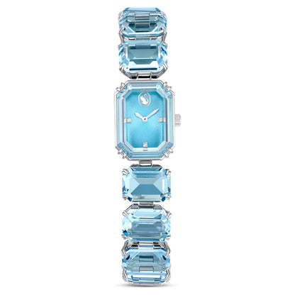 Reloj talla octogonal, Azul, Acero inoxidable